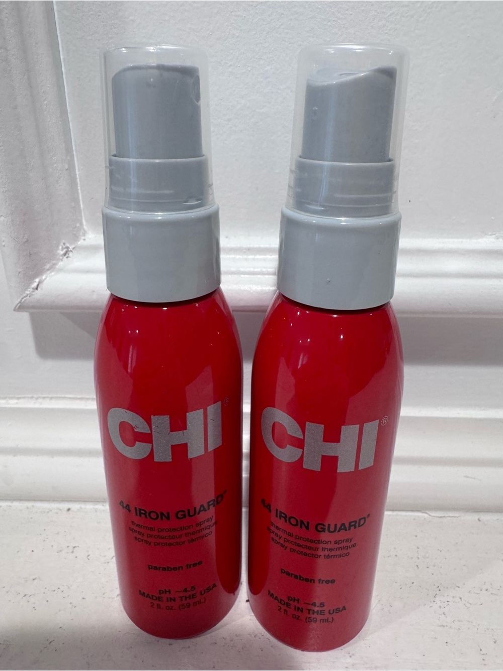 Chi 44 Iron Guard Heat Protectant Spray 2 bottles, 2 oz each. NWT